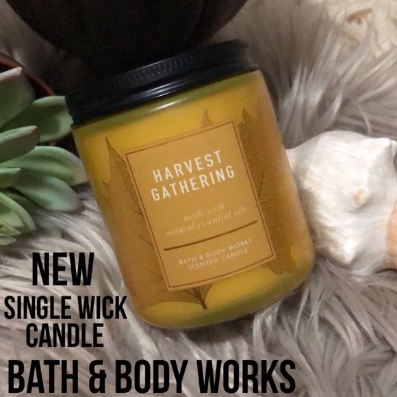 New-Bath & Body Works Candle-7oz-Screw on Lid”Harvest Gathering”Single Wick - Picture 1 of 6